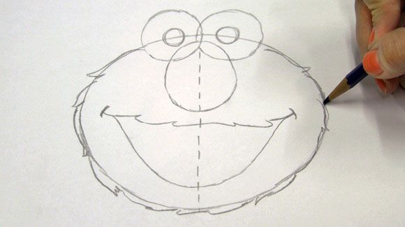 580x325 How To Draw Elmo For Baby Girl Elmo, Drawings And - Elmo Sketch