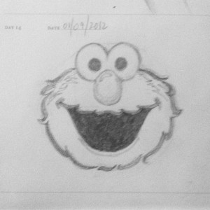 300x300 Sketch 14 Of 365 Elmo! (Taken With Instagram) S. Diaz - Elmo Sketch