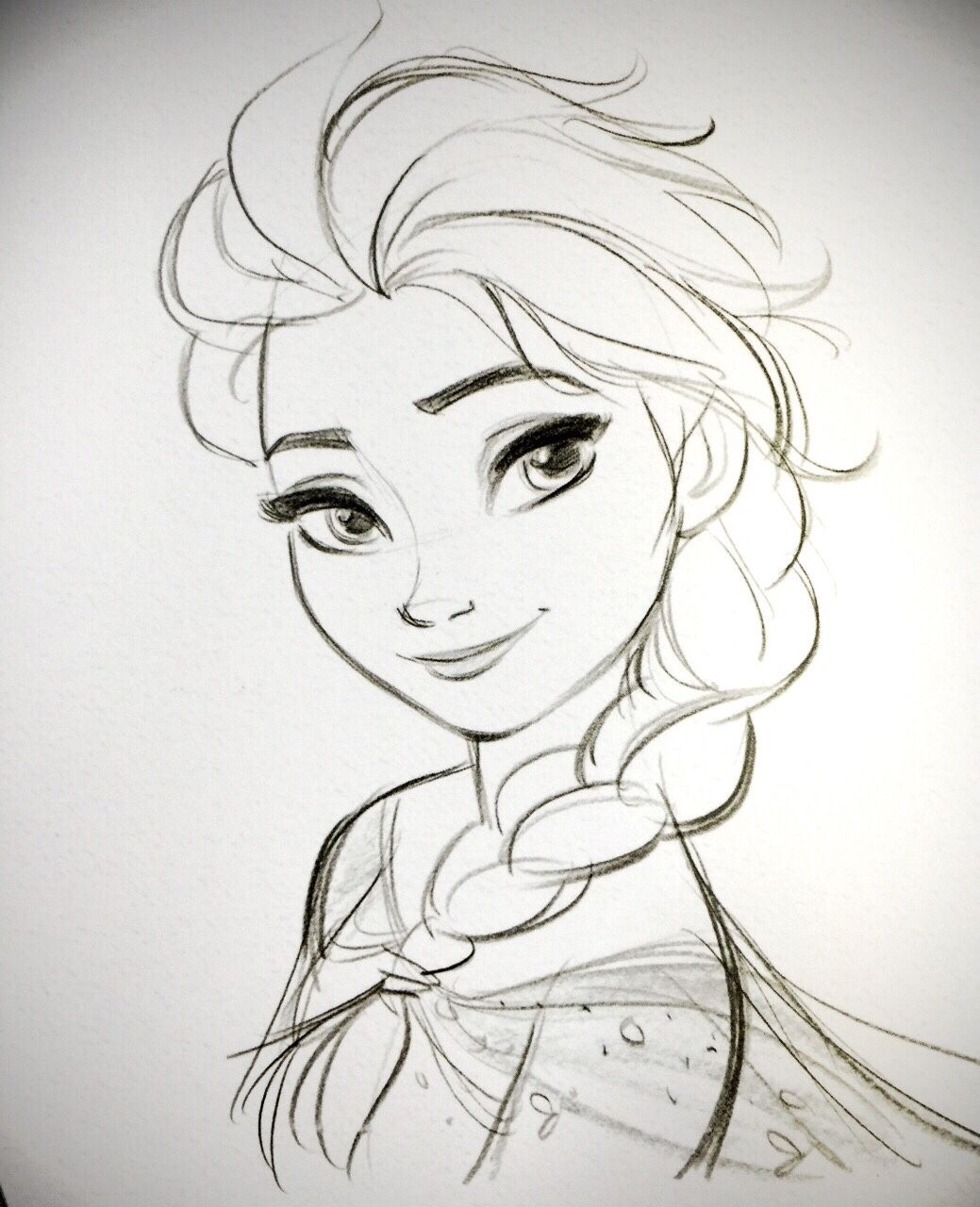 1039x1280 Elsa, Anna (Jin Kim) Dibujo - Elsa Anna Sketch