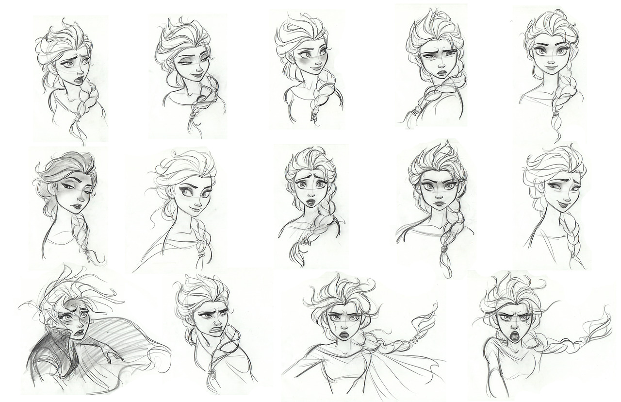 1280x828 Frozen Sketches Elsa - Elsa Frozen Sketch