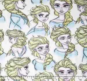 300x279 Disney Frozen Elsa Sketch Knit 96% Cotton 4% Lycra 58 Fabric By - Elsa Frozen Sketch