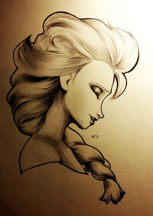 500x706 Elsa Pencil Sketch Hiccelsa Elsa, Sketches And - Elsa Pencil Sketch