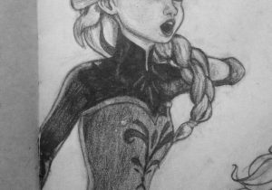 300x210 Disney Pencil Sketches Drawing Elsa From Frozen - Elsa Pencil Sketch