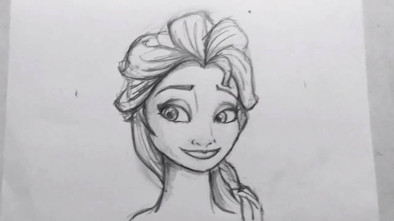 1280x720 Quick Sketch Elsa - Elsa Sketch