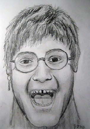304x432 Elton John - Elton John Sketch