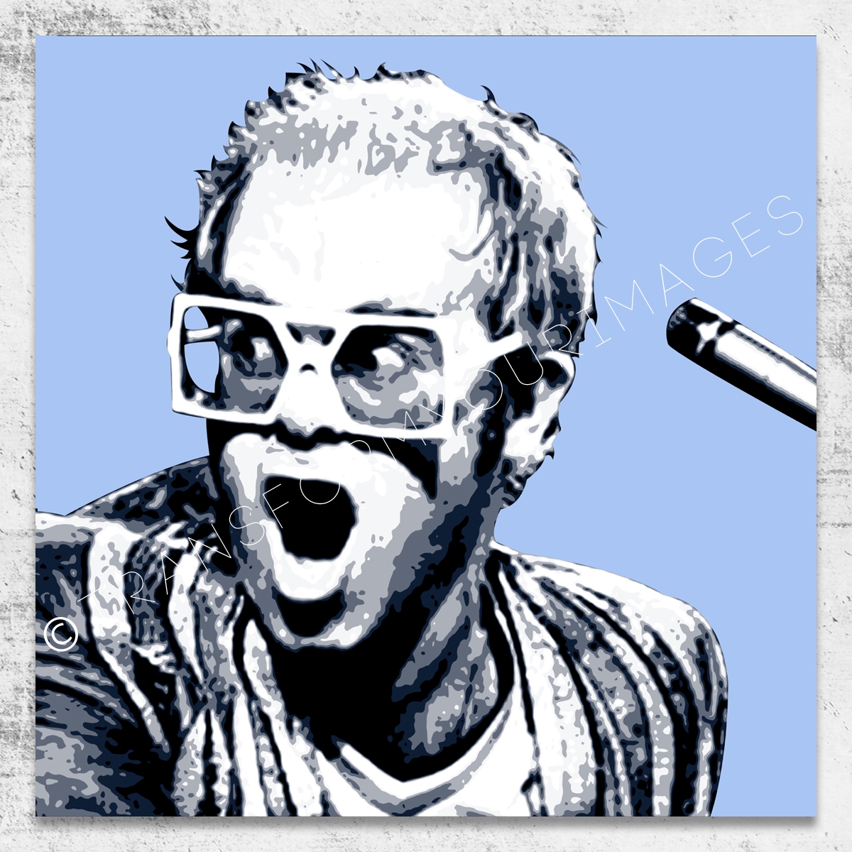 1200x1200 Elton John Square Wall Art 0 - Elton John Sketch