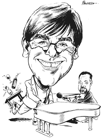 340x460 Collection Of Elton John Cartoon Drawing High Quality, Free - Elton John Sketch