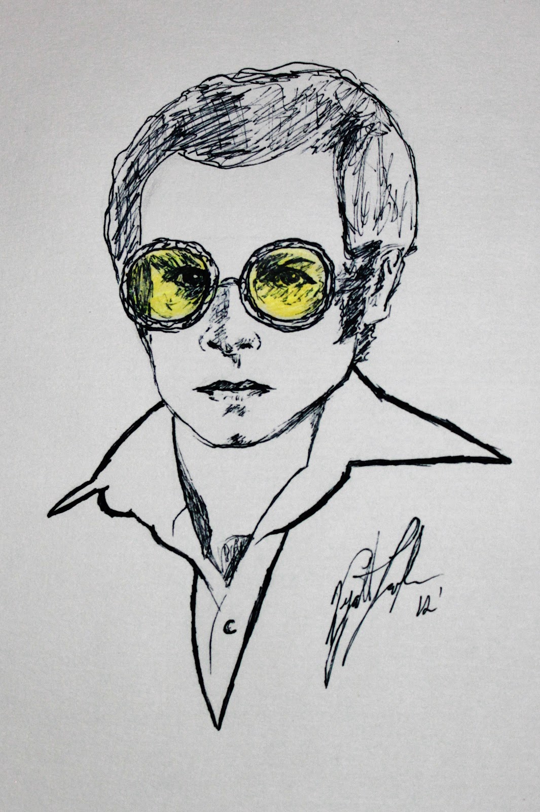 1065x1600 Wyatt Locke May 2012 - Elton John Sketch