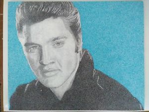 300x225 Elvis Presley Drawing Ebay - Elvis Presley Sketch