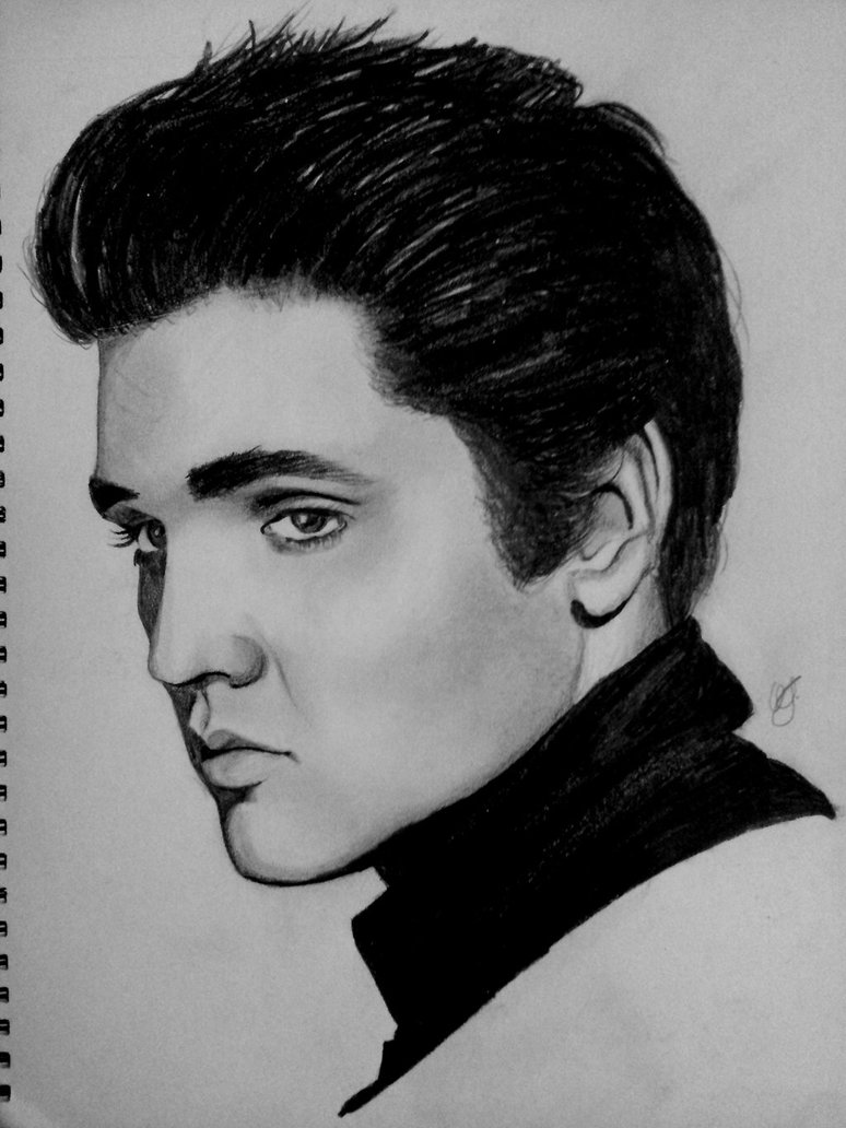 774x1032 Elvis Presley Sketch By Allmadhera - Elvis Sketch
