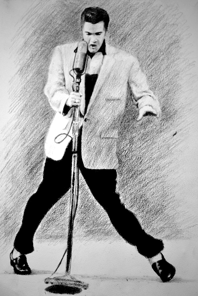 668x1000 Elvis Sketch By Oilbigbrozer - Elvis Sketch