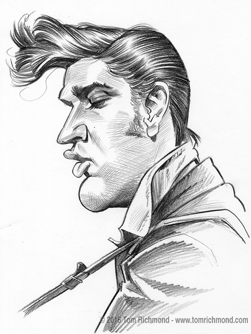 800x1063 Richmond Illustration Inc. - Elvis Sketch