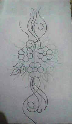 Embroidery Designs Sketch at PaintingValley.com | Explore collection of ...