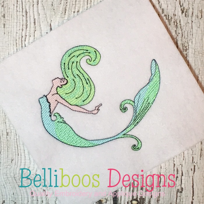 700x700 Mermaid Sketch Embroidery Design Belliboos Designs - Embroidery Designs Sketch