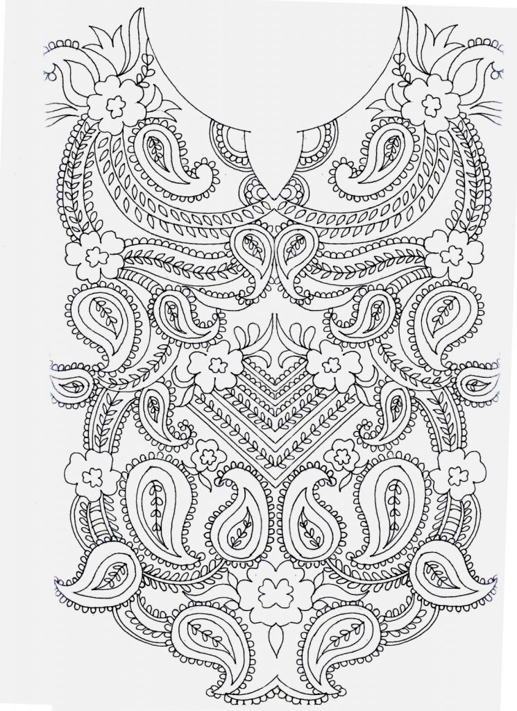 745x1024 Simple Craft Idea - Embroidery Designs Sketch