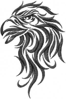 269x400 Animals Embroidery Design Eagle Head Sketch From Machine - Embroidery Designs Sketch