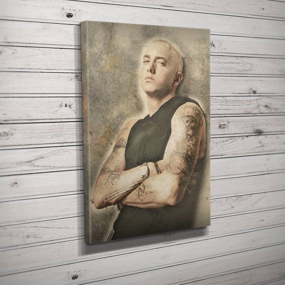 570x570 Eminem Sketch Canvas Design Etsy - Eminem Sketch