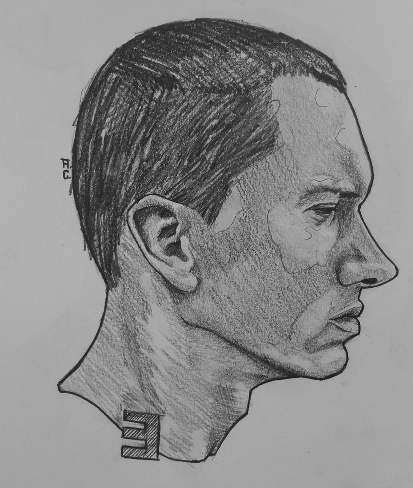 822x972 Eminem Sketch By Cisnerosalex - Eminem Sketch