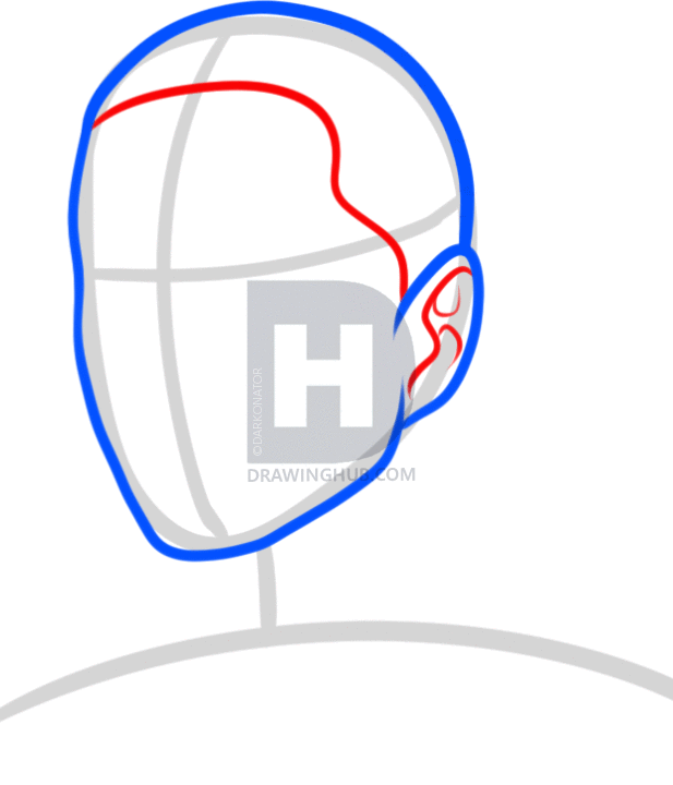 617x720 How To Draw Eminem, Step By Step, Drawing Guide, By Darkonator - Eminem Sketch