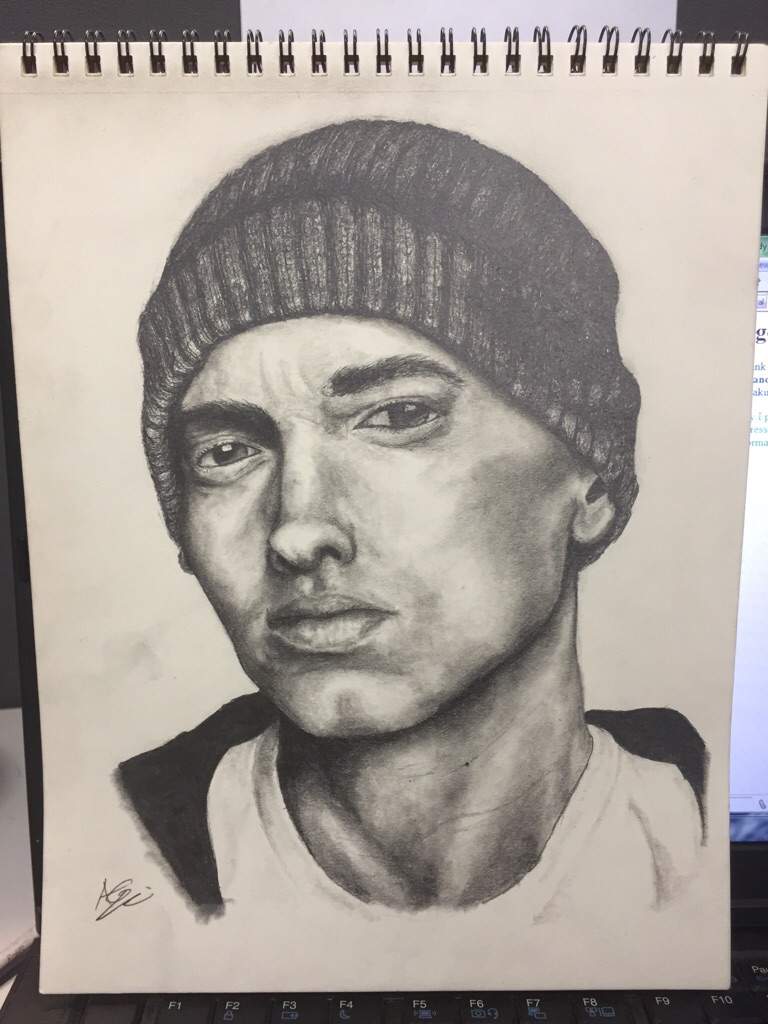 768x1024 Hyper Realism Eminem Drawing Art Amino - Eminem Sketch