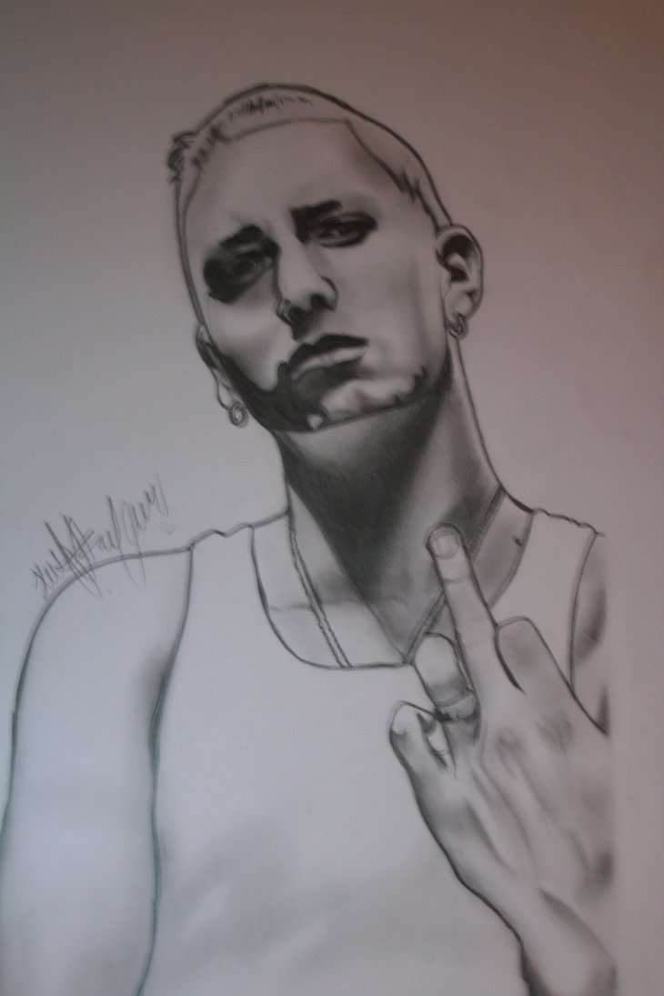 730x1095 Worlds Greatest Rapper Eminem (Slim Shady) Eminem Pencil Sketch - Eminem Sketch