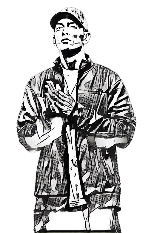 516x780 Collection Of Free Eminem Drawing Sketch. Download On Ubisafe - Eminem Sketch
