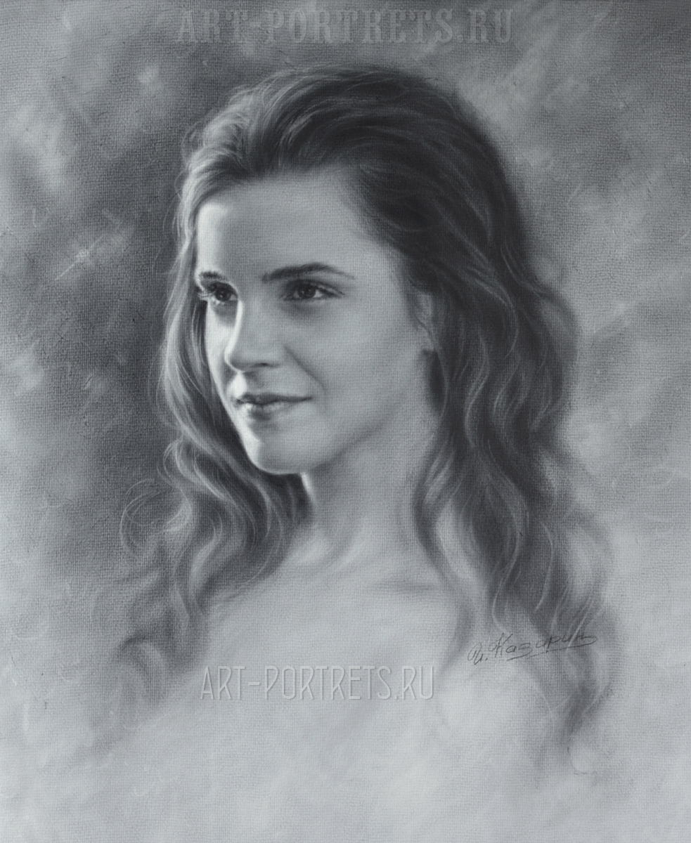 983x1200 Emma Watson Drawing Portrait Video - Emma Watson Sketch