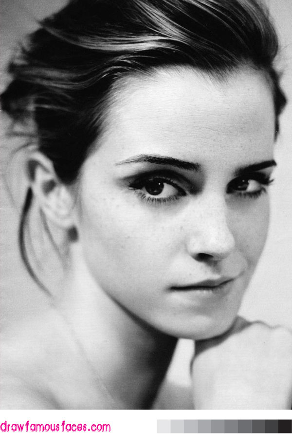 600x890 How To Draw Emma Watson Draw Famous Faces - Emma Watson Sketch