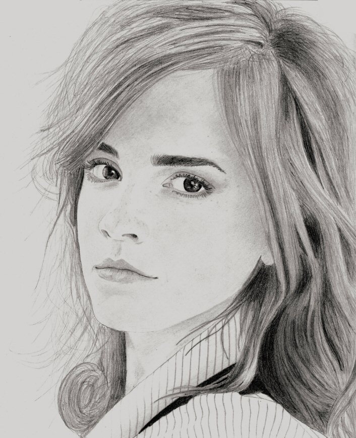 706x870 Emma Watson Imeges Emma Watson Sketches And Paintings - Emma Watson Sketch