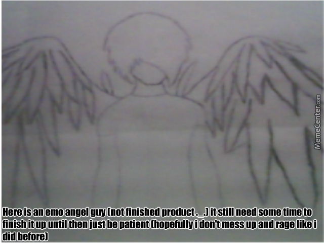 640x480 Emo Angel Boy Sketch By Agarcia11 - Emo Angel Sketch