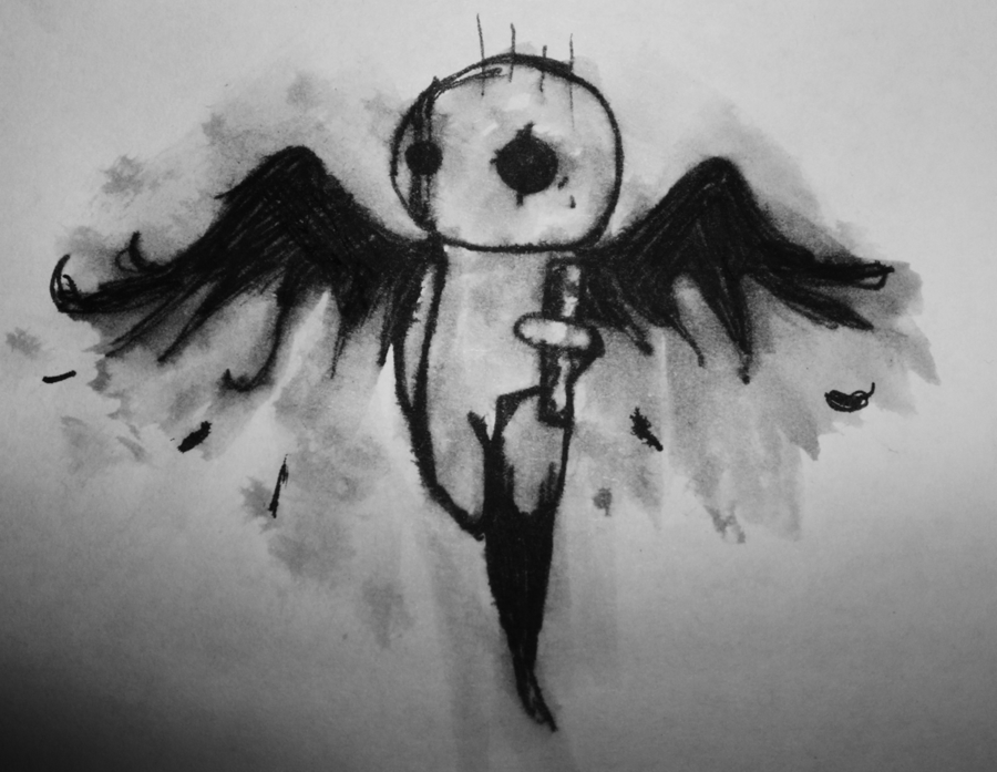 900x697 Emo Angel Photo Drawing Drawing Skill - Emo Angel Sketch