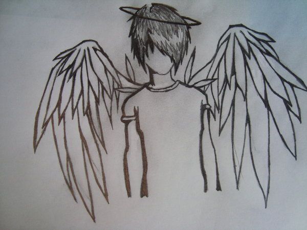 600x450 Emo Angel Art Emo, Angel And Drawing Stuff - Emo Angel Sketch