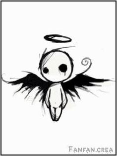 236x314 Scary Drawings Of Demons Easy - Emo Angel Sketch