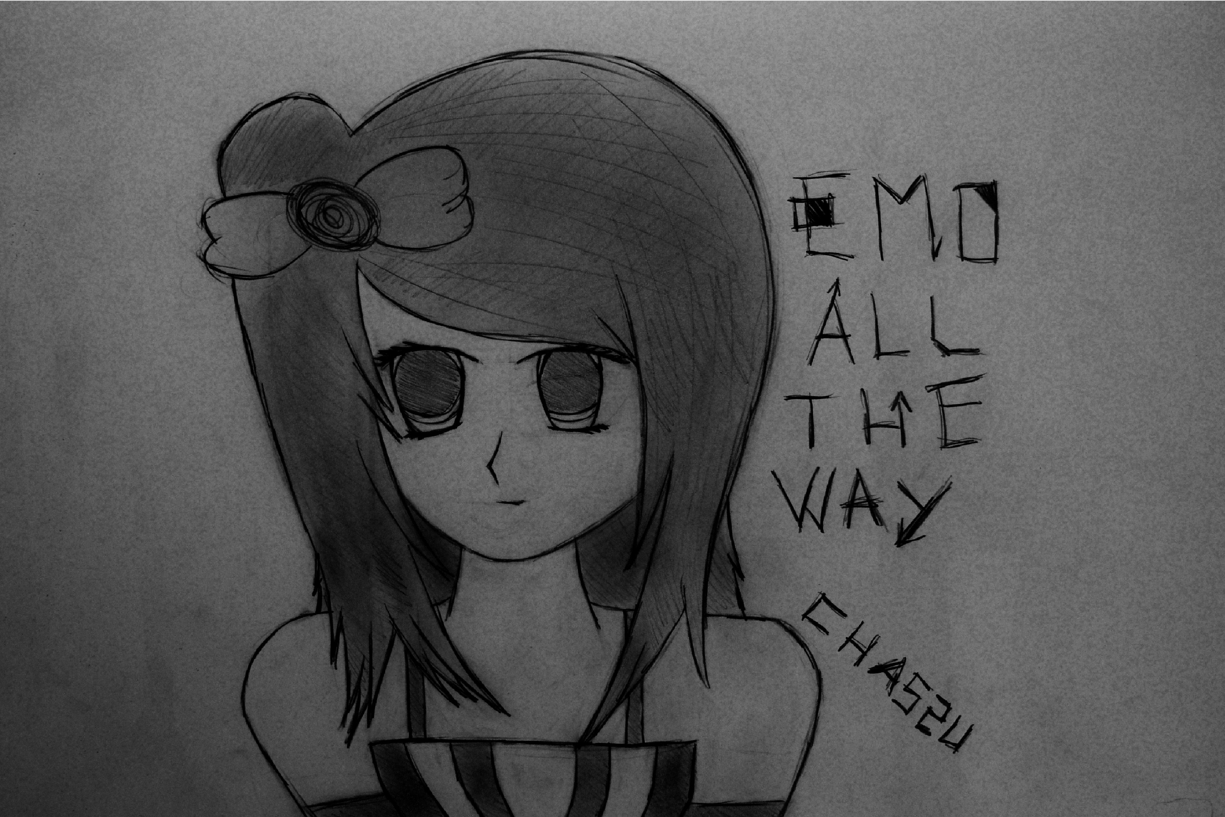 3936x2624 Cute Emo Pictures To Draw - Emo Anime Sketch