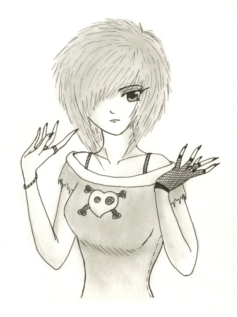 Emo Anime Sketch at Explore collection of Emo