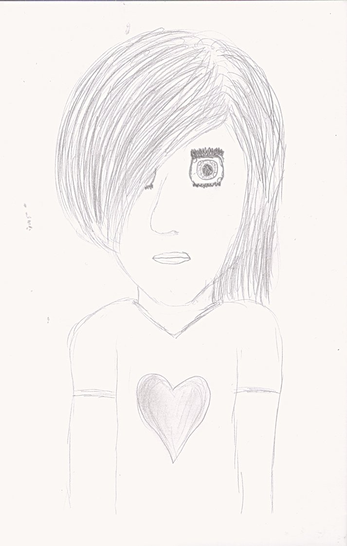 713x1121 Androgynous Emo Boy Sketch By Dogsinthecathouse - Emo Boy Sketch