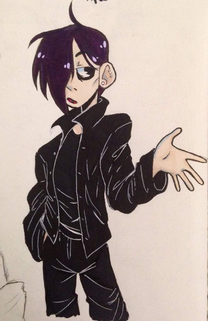 662x1024 Emo Boy But In Color Yandere Simulator Amino - Emo Boy Sketch