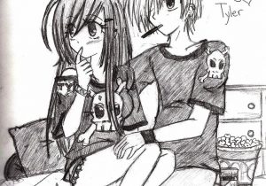 300x210 Emo Love Drawings In Pencil Love Sketches Pencil Love Sketch - Emo Couple Sketch