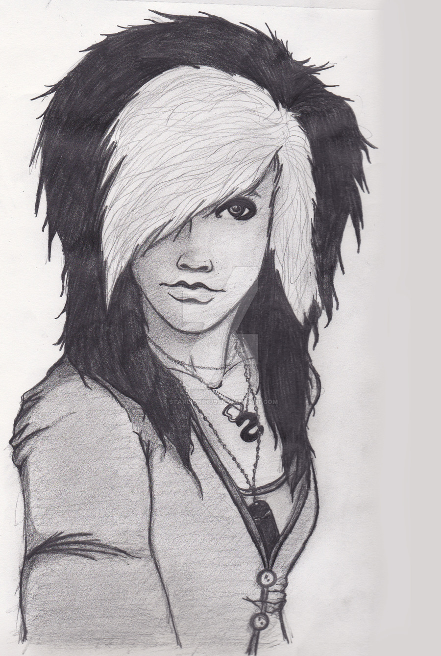 900x1338 Sketch Of Emo Girl Emo Girl Sketch Re Donestarlight679 On - Emo Girl Sketch