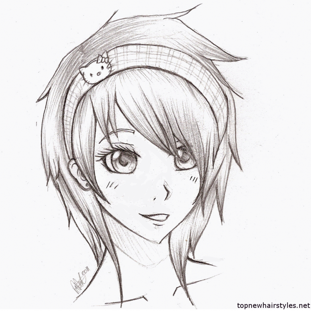 1024x1024 Easy Emo Anime Drawings Easy Emo Sketches Girls And Boys Sketches - Emo Sketches