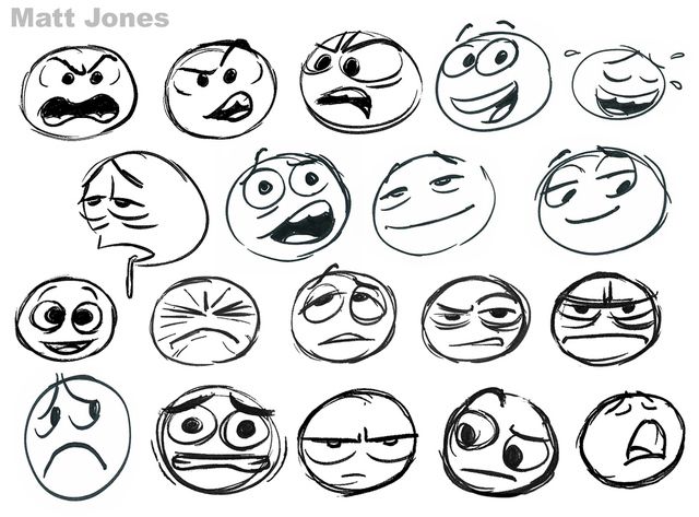 640x473 Facebook And Pixar Artist Team Up To Create The Future Of The - Emoticon Sketch