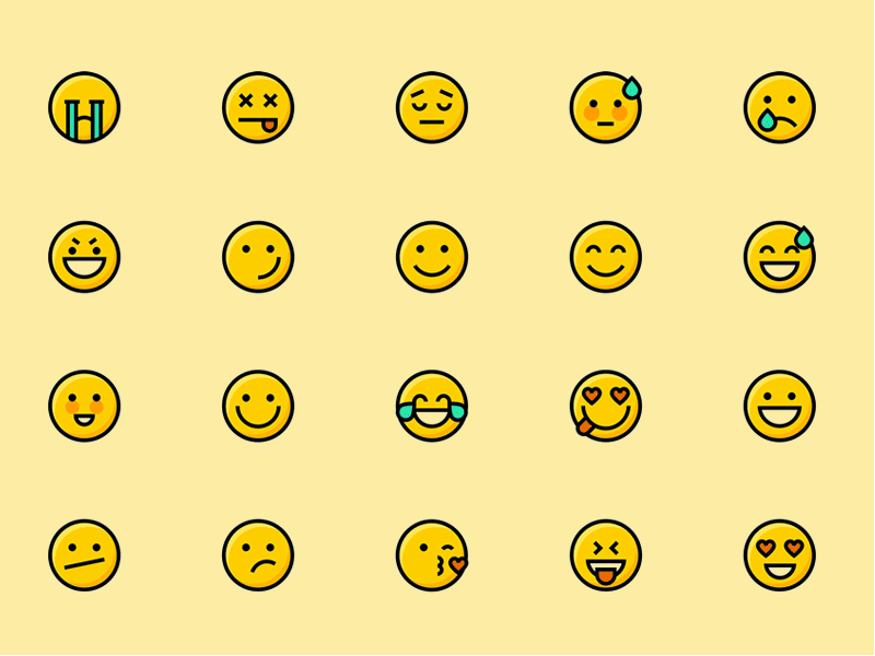 800x600 Smiley Icons Emoticons Emoji Sketch Freebie - Emoticon Sketch