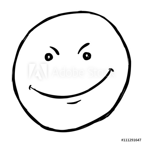 500x500 Vector Single Sketch Emoticon - Emoticon Sketch