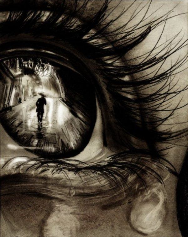 600x756 30 Expressive Drawings Of Eyes Art And Design - Emotional Sketches