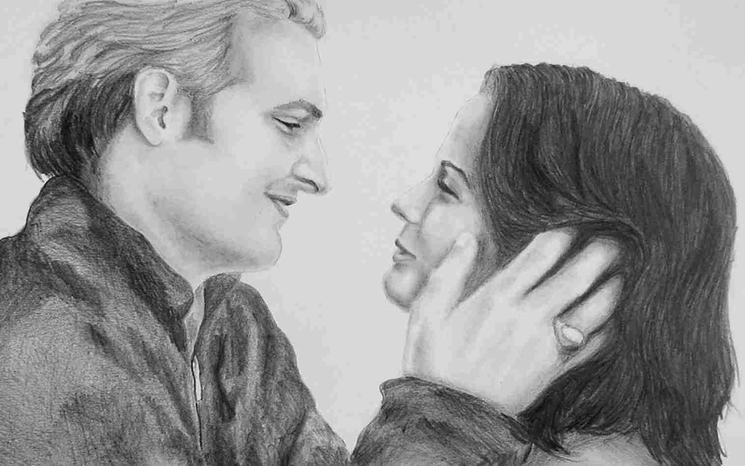 1517x948 Art Sad Emotional Drawings Drawing Pencil Romantis Anime Love - Emotional Sketches