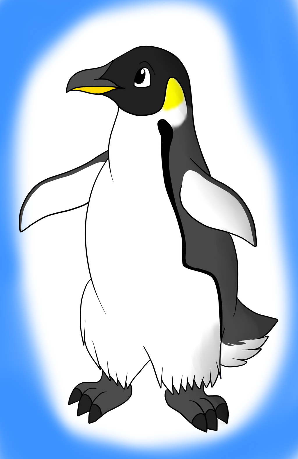 1024x1575 Emperor Penguin Sai By Enricthepenguin92 - Emperor Penguin Sketch
