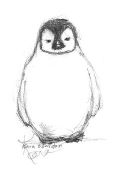 Emperor Penguin Sketch at PaintingValley.com | Explore collection of ...