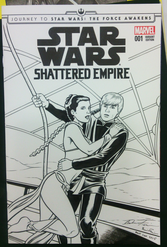 710x1050 Star Wars Shattered Empire Sketch Cover! Luke Amp Leia!, In Brendon - Empire Sketch