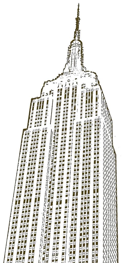 478x1024 Sketch Empire State Building By Azil - Empire Sketch