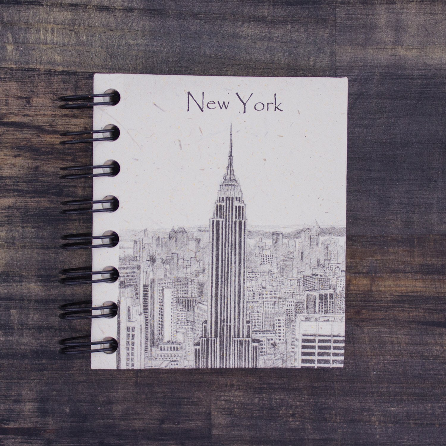 1500x1500 Mr. Ellie Pooh Handmade Fair Trade Gifts Small Notebook Empire - Empire State Building Sketch